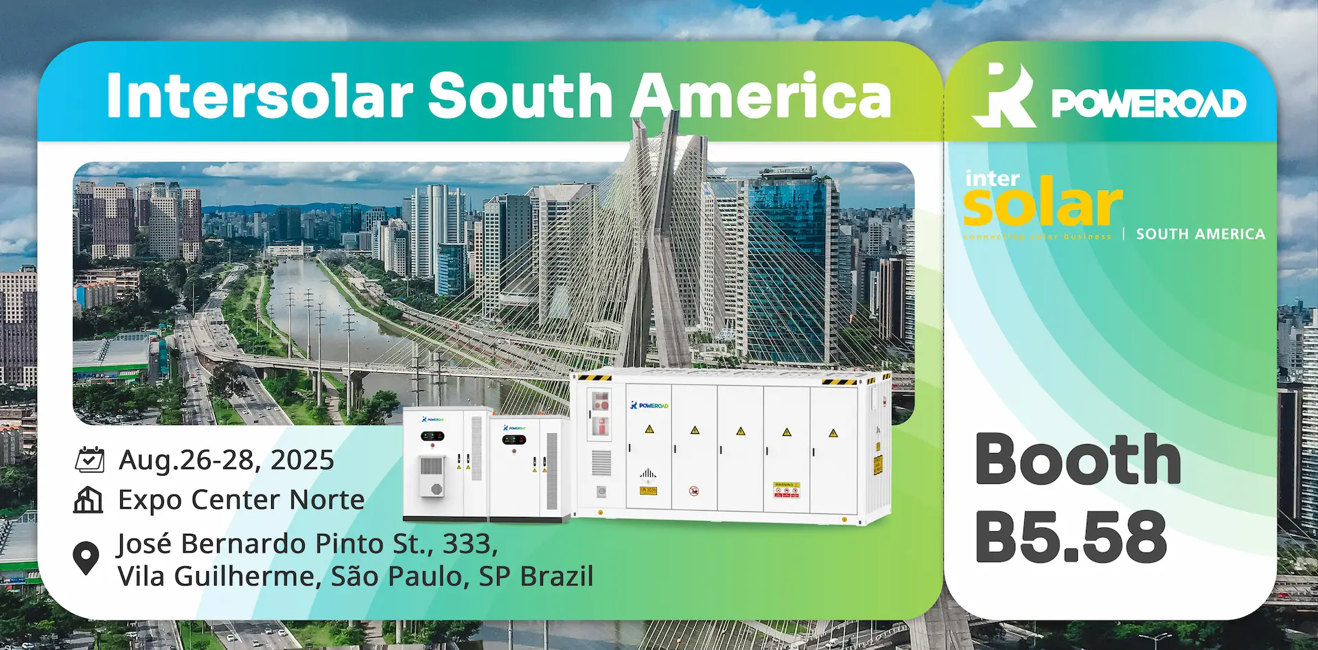 POWEROAD to Showcase Advanced Energy Storage Solutions at Intersolar South America 2025