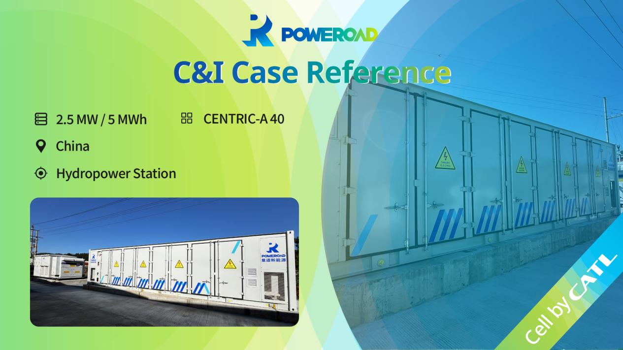 POWEROADs 5 MWh Energy Storage Solution for Insufficient Hydro power Production